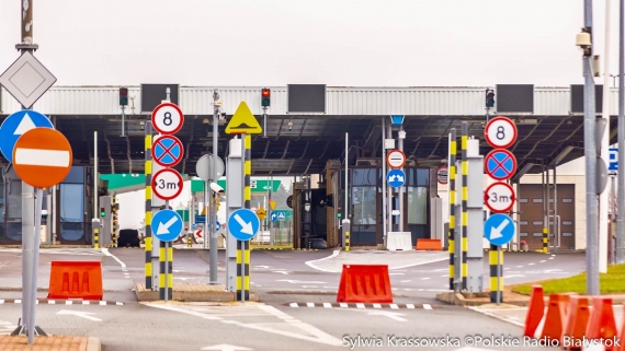 Przejście graniczne w Kuźnicy, 27.11.2024, fot. Sylwia Krassowska