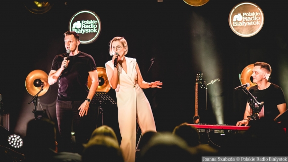 Trio "W Dobrym Tonie" z programem "Tribute to Krawczyk" - koncert live w Polskim Radiu Białystok, 25.05.2025, fot. Joanna Szubzda