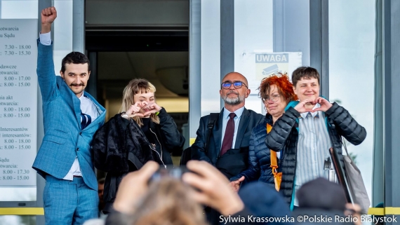 Proces aktywistów oskarżonych o pomoc nielegalnym migrantom, 14.05.2025, fot. Sylwia Krassowska