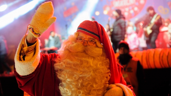 Wizyta Mikołaja z Rovaniemi w Białymstoku, 8.12.2024, fot. Barbara Sokolińska