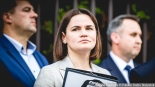 Otwarcie Skweru Wolnej Białorusi w Białymstoku, 14.07.2023, fot. Joanna Szubzda