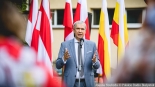 Otwarcie Skweru Wolnej Białorusi w Białymstoku, 14.07.2023, fot. Joanna Szubzda
