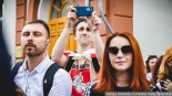 Otwarcie Skweru Wolnej Białorusi w Białymstoku, 14.07.2023, fot. Joanna Szubzda