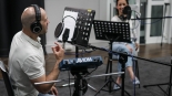 Słuchowisko "Obława" - nagranie, maj 2025, fot. Przemysław Getka/Polskie Radio Olsztyn