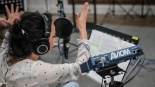 Słuchowisko "Obława" - nagranie, maj 2025, fot. Przemysław Getka/Polskie Radio Olsztyn