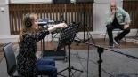 Słuchowisko "Obława" - nagranie, maj 2025, fot. Przemysław Getka/Polskie Radio Olsztyn