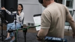 Słuchowisko "Obława" - nagranie, maj 2025, fot. Przemysław Getka/Polskie Radio Olsztyn