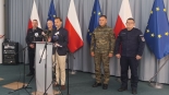 Podsumowanie pierwszego tygodnia selektywnych kontroli na polsko-litewskiej granicy - konferencja prasowa w PUW, 14.07.2025, fot. Marcin Gliński