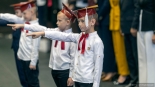 Pasowanie pierwszoklasistów przez wiceminister edukacji Katarzynę Lubnauer, 13.10.2025, fot. Paweł Wądołowski