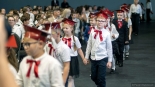 Pasowanie pierwszoklasistów przez wiceminister edukacji Katarzynę Lubnauer, 13.10.2025, fot. Paweł Wądołowski