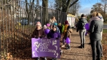 Fioletowy spacer na Dzień Wcześniaka, 15.11.2024, fot. Gabriela Lasota