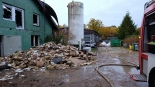 Pożar w Podlaskim Ogrodzie Botanicznym w Korycinach, 23.10.2025, fot. Przemysław Trochimiak, Łukasz Charlak/OSP Drohiczyn