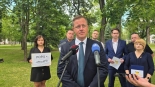 Konferencja w Suwałkach z udziałem posła Konfederacji Michała Połuboczka