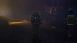 Pożar budynku gospodarczego w miejscowości Andrzejki w gminie Łomża, 28.10.2025, fot. Paweł Wądołowski