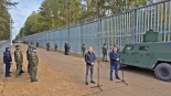 Cezary Tomczyk i Marcin Kierwiński na granicy z Białorusią, 15.10.2025, fot. Marcin Gliński