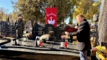 Uhonorowanie bohaterów powstań śląskich poprzez oznaczenie grobów na na cmentarzu w Suwałkach, 21.10.2025, fot. Anna Auron-Wasilewska
