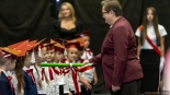 Pasowanie pierwszoklasistów przez wiceminister edukacji Katarzynę Lubnauer, 13.10.2025, fot. Paweł Wądołowski