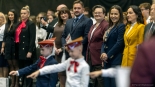 Pasowanie pierwszoklasistów przez wiceminister edukacji Katarzynę Lubnauer, 13.10.2025, fot. Paweł Wądołowski