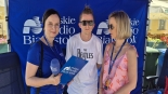 Przed wieczornym koncertem Ewelina Buczyńska rozmawia z Anią Karolską i Pawłem Żukiem, fot. Kamil Kalicki