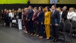 Pasowanie pierwszoklasistów przez wiceminister edukacji Katarzynę Lubnauer, 13.10.2025, fot. Paweł Wądołowski