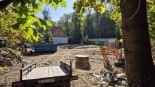 Rozbiórka drewnianych domów przy ul. Suchowolca w Białymstoku, 8.10.2025, fot. Ryszard Minko