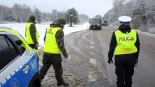 Akcja „Jedź ŁOŚstrożnie” na drodze krajowej nr 65, 24.11.2025, fot. Adam Dąbrowski
