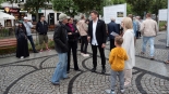Wystawa, ukazująca sceny Obławy Augustowskiej stanęła w centrum Augustowa, fot. Marta Sołtys