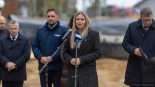 Wmurowanie kamienia węgielnego pod budowę pierwszego żłobka w Turośli, 22.10.2025, fot. Paweł Wądołowski