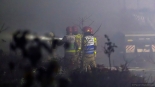 Pożar budynku gospodarczego w miejscowości Andrzejki w gminie Łomża, 28.10.2025, fot. Paweł Wądołowski