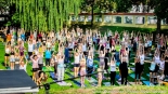 Joga w ogrodach Pałacu Branickich, 6.09.2025, fot. Sylwia Krassowska